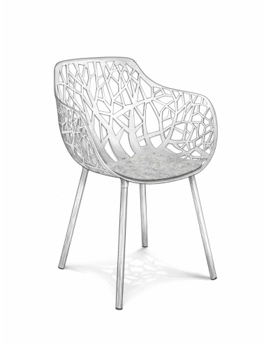 Filz Sitzauflage Fast Forest Gartenstuhl