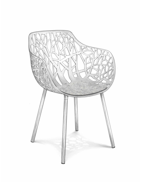 Filz Sitzauflage Fast Forest Gartenstuhl