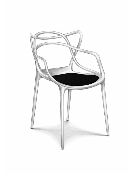 Filz Sitzauflage Kartell Masters Stuhl