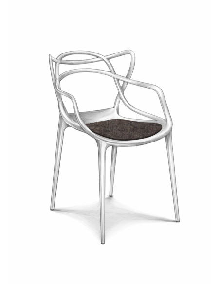 Filz Sitzauflage Kartell Masters Stuhl