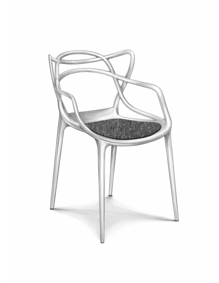 Filz Sitzauflage Kartell Masters Stuhl