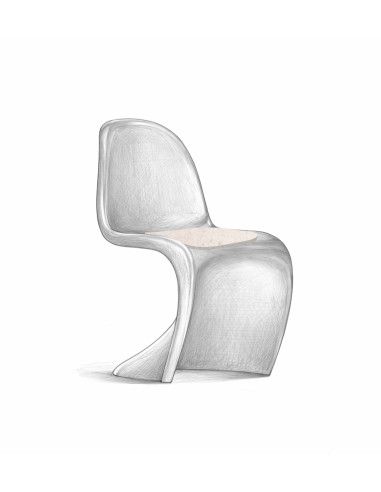 Felt seat pad Vitra Panton Chair