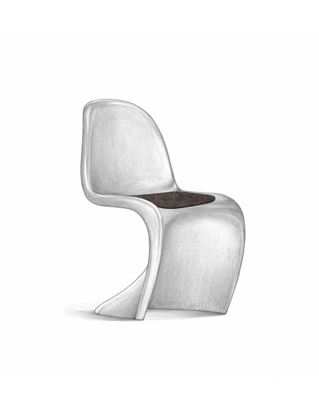 Filz Sitzauflage Vitra Panton Chair
