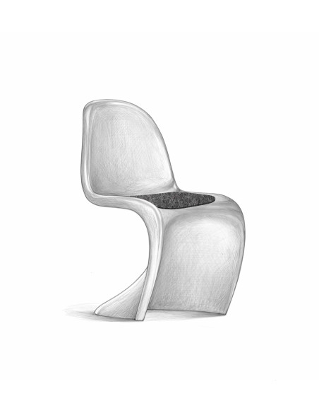 Filz Sitzauflage Vitra Panton Chair