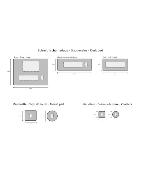 Filz Mausmatte Eckig
